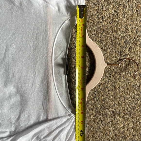 Massimo Dutti White Cotton Poplin Puff Sleeve Blouse Sz 4 EUR 36 Minimalist Chic - Picture 10 of 11